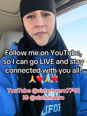 If Tik Tok gets banned in the US, please follow me on YouTube @sisterhaero7742  Just 40 more followers and I can go LIVE! Let's stay positive, and stay connected! Link is in my bio! ❤️❤️#sisterhaero #connected #positivityonly #muslimahtiktok #youtubechannel 