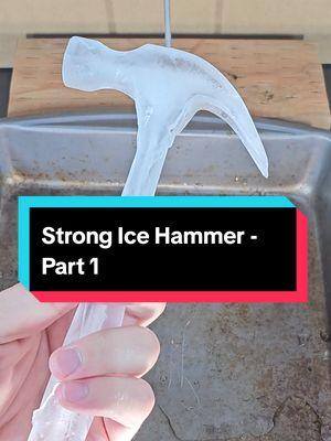 Making the World's Strongest Ice Hammer! - I'll be trimming the full video down into smaller chunks and posting here over the next few days, but the full 13 min video is already available on YouTube if you are interested. Thanks for watching! #Science #LearnOnTikTok #experiments #Ice #tiktokban 