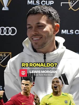 Is Thierry Henry the greatest striker of all time? 😮‍💨 We had New York Red Bulls’ Lewis Morgan pick between some of the best goal scorers ever, and he showed major love to R9 Ronaldo and his idol Thierry Henry 🤝 #football #soccer #ronaldo #r9 #PremierLeague #MLS #laliga #waynerooney #drogba #suarez #goalusa #footballtiktok #soccertiktok