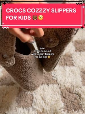 @Crocs the sweetest things 🥹 These Crocs Cozzzy Slippers got so much attention and love from the adults that they came out with them for kids and toddlers 😭 #crocs #crocsgang #crocs4life #crocsshoes #kidsshoes #toddlershoes #slippers #slippershoes #MomsofTikTok #momtok #mommy 