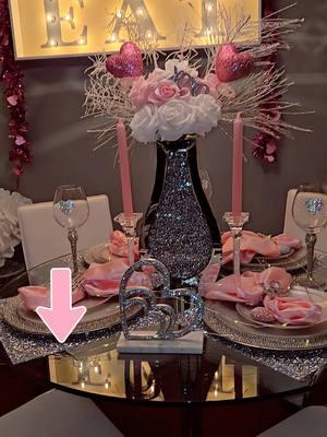 #glamdecor #crusheddiamondvase #glam #glamhome #bling #valentine 'sdayhomegoods #crusheddiamondhome decor #fyp #pinkkitchen #glamvase #pinkaesthetic #glamkitchen #glamdiningroom 