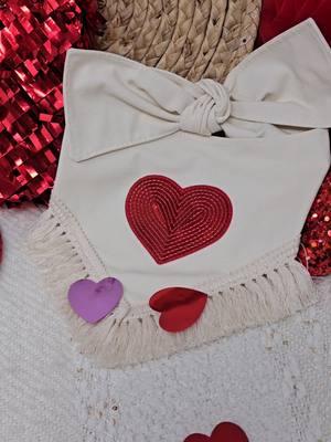 the perfect valentine's day dog bandana ❤️❤️❤️ #dogbandana #dogvalentine #valentinedog #dogmom #massfollowing 