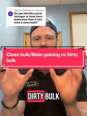 Replying to @DogWagon great question, I am most definitely stronger on a bulk, but my endurance isn’t necessarily going to increase. Hope this answers your question #cleanbulk vs #dirtybulk #maingaining #muscle #GymTok #gym #personaltrainer #exercise #training #strength #gains #hypertrophy #bulk #cut #nutrition 