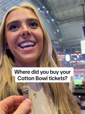 Where did you buy your Cotton Bowl tickets? #cfb #cottonbowl #texasfootball #ohiostate #tickpickpartner #xyzbca 