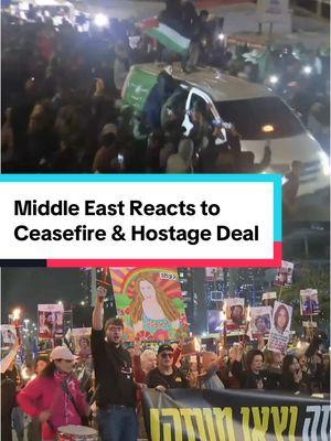 The streets erupt in celebration after Israel and Hamas agree to a ceasefire and hostage deal #gaza #telaviv #israel #deal #ceasefire #ceasefiredeal #hostage #hostagedeal #middleeast #ceasefirenow #palestine #celebration #goodnews #breakingnews #fyp #news #politicalnews #politicaltiktok 