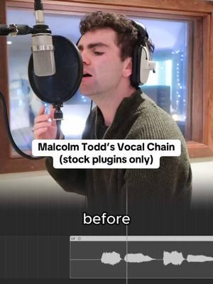 if Malcolm Todd only used Logic Pro plugins to mix his vocal…🎙️ #producertips #vocals #malcolmtodd 