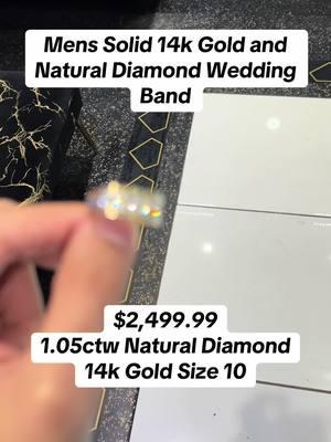 Message us to purchase! #ijazjewelers #diamond #weddingring #weddingband #mensweddingring #mensband #mensrings #mensjewelry #gold #goldjewelry 