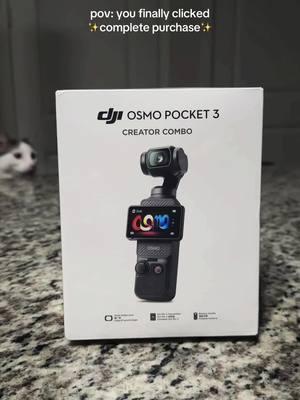 i have been wanting this camera for months now! sold my ipad to purchase it. so really… i got it for free. girl math ✅ #osmopocket3 #dji #djicreatorcombo #newcamera #contentcreator 