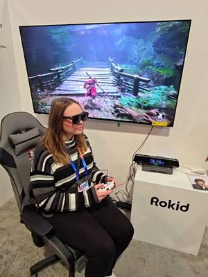 300" SCREEN!? Playing PS5 Black Myth Wukong on Rokid Max 2 OLED AR Glasses! 😮🔥 #rokid #ar #ces #fyp #gaming #setup #GamingSetup #PS5 #gamer Thank you, Rokid, for inviting us to your booth at CES Las Vegas! We had a great time checking out your product lineup, including both Rokid AR Spatial (up to 3 screens at once!) and the Rokid Max 2! Use our code CAMERON20 to get $20 off. Subscribe via the link to receive first-hand updates. /AD