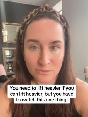 If you can lift heavier, lift heavier. I just need you to know this one thing. #weightlifting #weightliftingforwomen #homeexercise 