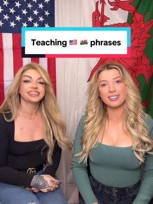 Teaching my American cousin some Welsh phrases 🏴󠁧󠁢󠁷󠁬󠁳󠁿🇺🇸 @Katie Lynn #Wales #walestiktok #british #welsh #cymru #america #american #USA #UK 