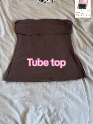 amazon tube top with a grippy liner to hold it up! it’s in my amazon storefront #amazonfinds #amazonfashion #amazonfavorites #amazontop #cutetops #cuteamazontops #tubetops #amazonfashionfinds #summertops #springtops 