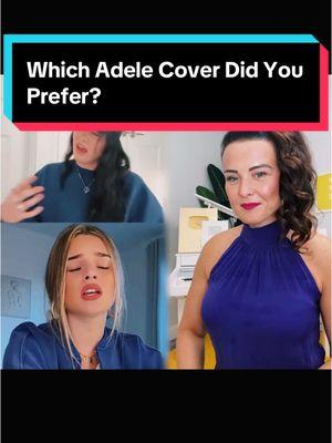 #react with @laurenspencersmith & @abigail. I loved them both, but had to give this one to Lauren. Which was your favorite and why? **Looking to improve your singing? We can help! Check out my Linkme in my bio. #adele #setfiretotherain #vocaltraining #singingteacher #singingexercise #singingchallenge #voice #singersoftiktok #foryou @Linkme 