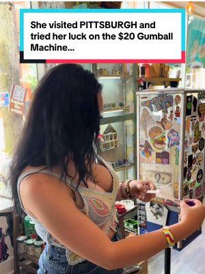 People from all over the United States and across the world have discovered my shop on TikTok because of the lighters and gumball machines ! This girl right here is one of the people who discovered me on TikTok. She came through to test her luck and see what she might win…. Cause you literally never know what you might win in these Gumball Machines ! It could be Lighters. It could be Art. It could be ashtrays. It could be a ton of other things. So Did this visitor win big? Or naw?  #gumballmachine #clawmachine #thingstodoinpittsburgh #pittsburgh  #creatorsearchinsights 