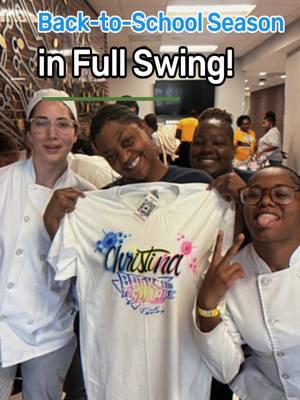 South Louisiana Community College is buzzing with back-to-school energy! Martin’s first busy season is here, and he’s crushing it, painting custom T-shirts that everyone loves. One shirt at a time, he’s making a splash! #BackToSchoolSeason #CustomTShirts #AirbrushArt #CollegeStyle #MartinInAction #CreativeCampus #AirbrushEvents #StudentLife #CampusEvents #TShirtArt