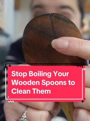 No more boiling, y’all.  #woodenspoon #woodenspooncleaning #kitchencleaning #cleaningtip