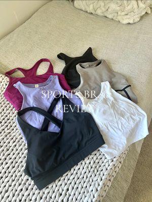 my sports bra recs for large chest small waist (aka airpod build) 🤍  @ATHLETA @lululemon @abercrombie #largechestproblems #sportsbras #airpodbody #bigchestapproved #largechestfashion #purebarre #girlproblems #justgirlythings #brasforlargechest 