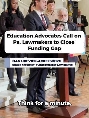 To put it into perspective, Dan Urevick-Ackelsberg, a senior attorney with the Public Interest Law Center, explains how it has been close to a decade since school districts and education advocates sued the Commonwealth of Pennsylvania over its unconstitutional public education funding. It took close to 10 years for the case to make its way through the court system, but in Feb 2023, the Commonwealth Court sided with the education advocates and ruled that the state has failed to meet its constitutional obligations to adequately fund public education. Urevick-Ackelsberg and others called on the Pennsylvania General Assembly to close the $4 billion education funding gap between poorer and wealthier school districts over the next four years at a press conference in Harrisburg on Tuesday. ✏️ 🎥 : Sean Kitchen #Pennsylvania #PAPolitics #PANews #PAPol #Philadelphia #Pittsburgh #Harrisburg #Scranton #NEPA #WesternPa #WesternPennsylvania #CentralPa #CentralPennsylvania