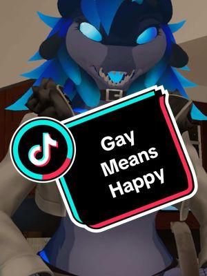 Gay means happy @💙💗🤍Toskin🤍💗💙 #furry #fyp #foryoupage❤️❤️ #foryoupageofficiall #tiktok #furries #lobo #lobo82 #furryfandom #furriesareawesome #furrycommunity #furrytiktok #furrypride #furries4life #vr #vrchat #avatar #funnyvideo 