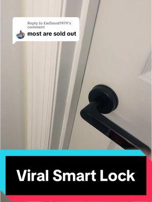 Replying to @EwDavid1979 fingerprint smart lock ##tiktokmademebuyit##fingerprintlock##smartlock##homesecurity##techgadgets##techinnovation##homegadgets##doorhandles##foryou##foryoupage