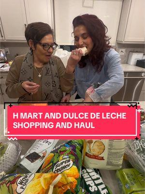 Had ourselves a day! Went to H Mart and Dulce De Leche with my girl @domcarmela ❤️ #hmart #dulcedeleche #foodshopping #hauls #babydoll #motherdaughter #fun #fyp 