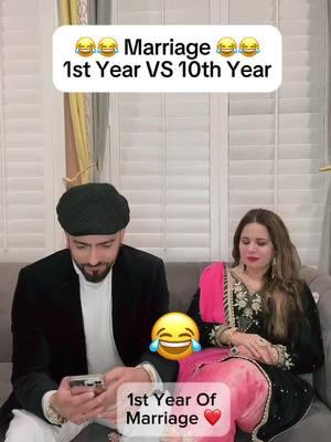 Marriage 1st Year VS 10th Year ?😂🤣😂#punjabicomedy #pakistani_tik_tok #hasiya_khediya #hasderaho #funnyvideo #jokes #husbandwifecomedy #foryoupage #fyp 