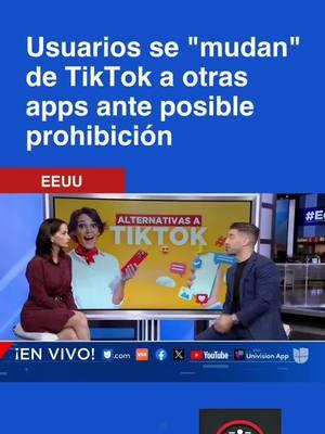 @ediciondigitalunivision 📱 Usuarios de Tiktok se están “mudando” a otras aplicaciones ante la posibilidad de que la Corte Suprema la prohíba el próximo 19 de enero. Andrea León nos explica. 📺 No te pierdas el Noticiero Univision #EdicionDigital de lunes a viernes a las 12pm/11C por Univision. #TikTok #CorteSuprema #EdicionDigital