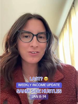 Maybe our last weekly income update as a stay at home mom to bring in a little extra money for my family ?! 🥺💕 #sahmsidehustle #sidehustleideasforanyone #sidehustlesformoms #sidehustles #makingmoneyonline 