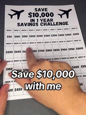 Saving $10,000 in a year may sound like a huge challenge, but with the right strategy, it’s totally achievable! I used this Travel Fund Savings Challenge template, and it helped me stay focused, motivated, and on track to reach my goal. Whether you’re planning a luxury getaway or a bucket list adventure, here’s how you can make it happen!  1️⃣ Set a Clear Monthly Savings Target: Instead of focusing on the entire $10,000, break it down into a weekly target. For example, saving weekly helps you track your progress and stay consistent. This makes the goal feel more manageable, and you’ll be able to celebrate your small wins each month as you get closer to your destination!  2️⃣ Create a Dedicated Travel Fund Account: Open a separate savings account specifically for your vacation fund. This makes it harder to dip into your savings for other expenses. You’ll also get the benefit of watching your fund grow, which will keep you motivated and on track to hit your $10,000 goal by the end of the year.  3️⃣ Cut Back on Big Recurring Expenses: Focus on areas where you can reduce major expenses, like downsizing your living space or switching to a less expensive car. Reducing these large costs can free up hundreds of dollars each month that you can direct into your travel fund. The more you reduce big expenses, the quicker you’ll reach your goal!  4️⃣ Track Every Dollar You Spend: By keeping track of every expense, you’ll become more mindful of where your money goes. This will help you cut back on impulse purchases and unnecessary spending. The more conscious you are of your financial habits, the more you’ll be able to redirect those savings into your travel fund.  5️⃣ Find Extra Income Streams: Look for ways to make extra money through side gigs or selling unused items. A little extra income can significantly speed up your savings process, helping you reach your $10,000 goal even faster. Whether it’s freelancing or offering a service, every additional dollar counts toward your dream vacation! #budgeting #savingmoney #moneytips #moneyhacks #savingschallenge #travel #vacationfund #savingforvacation #moneysavings #travelbudget #FinancialFreedom #MoneyManagement #MoneyMindset #PersonalFinance #MoneyMotivation #SaveForTravel #TravelFund #VacationGoals #SaveMoneyFast #FinancialPlanning #SmartMoneyMoves 