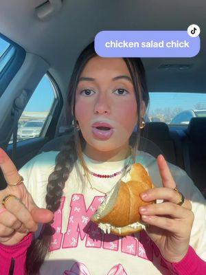 chicken salad chick 🗣️🗣️🗣️ my favorite!!!!! #pregnancycravings #chickensaladchick #chickensalad #pregnant #pregnantlife #cravings 