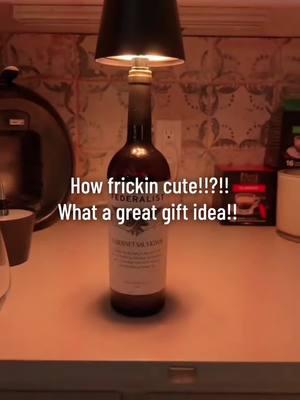 How frickin cute!!?!! What a great gift idea!! #wireless #wirelesslamp #bottlelamp #wirelessbottlelamp #emptybottle #titos #vodka #wine #whiskey #tequilla #giftidea #gift #holiday #socute #loveit #link 