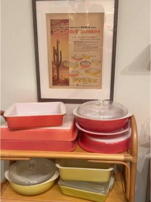 A little PYREX Desert Dawn moment🌵 #PYREX #vintageadvertising #midcentury #vintagepyrex 