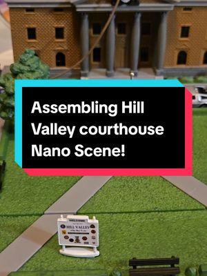 Assembling the Hill Valley Courthouse Nano Scene from Jada! #backtothefuture #bttf #hillvalley #nanoscene #Jada #jadatoys #collector #collection #timemachine #martymcfly #docbrown #delorean #timetravel #unbox #popculture #nostalgia #geek #nerd #scifi #90s #80s #movies #classicmovies #cultclassic #90skids #80skids #moviescene