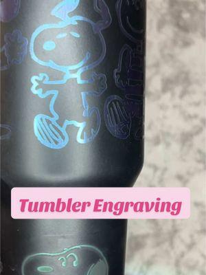 Snoopy Tumbler for a Gift  #LaserEngraving #amortocreate #snoopy #snoopytumbler #tumblerengraving 