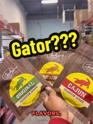 Replying to @jayrock235   How about multiple flavors of it!!! #beefjerky #rightnow #delicious #alligator #jerky 