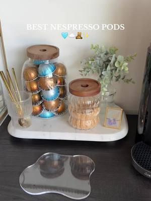 Best Nespresso Pods🩵☁️🧸✨ Follow me on IG:beccabrewss and YT: beccabrews for daily content from me!! let me know what your favorite pods are?! #nespressopods #nespressopodhaul #bestnespressopods #nespresso #nespressovertuo #doubleshotespresso #doubleespresso #bestnespressoflavors #nespressotalents 