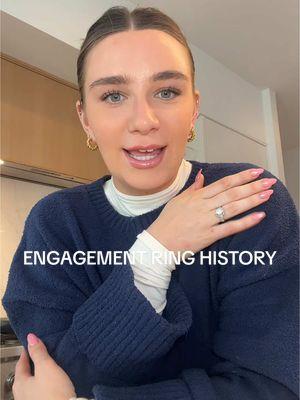 the history behind my family heirloom engagement ring💍 I will always be so grateful and honored to be able to wear this ring. I will pass down this history to our family that Nash and I create + hope to continue to pass this beautiful piece of history down as well🤍 we miss you Betsy + Vinny🕊️ #engegmentring #engegement #familyheirlooms #history #familyhistory #engaged #greenscreen 