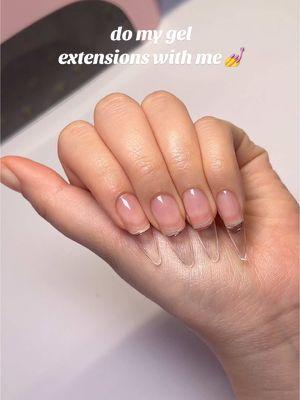 do my gel extensions with me 💅 #nailtutorial #gelxnails #gelextensions 