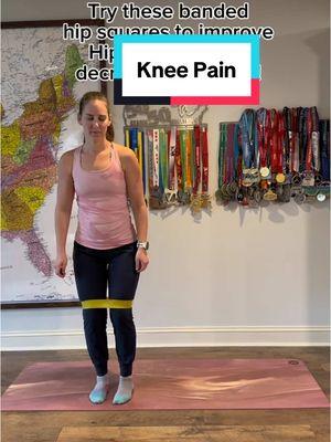 Try this exercise to improve hip strength and get rid of knee pain! #kneepain #kneepainrelief #kneepainexercise #kneepaintreatment 