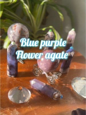 Blue purple flower agate now available. They are so magical ✨ #bluepurplefloweragate #bluefloweragate #floweragate #floweragatecrystals #crystalsoftiktok #crystalshop #crystals #crystalsoftiktok🔮 #crystalsofinstagram #crystalshopping 