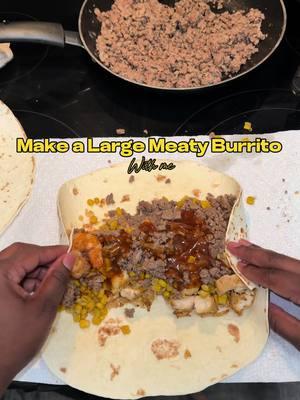 Yall see how juicy tender was?? #cooking #sahm #cook #cookingvlog #dinner #DinnerIdeas #chickentender #chickentenderrecipe #burrito #groundbeef #shrimpdinner #shrimp #taco #wrap 