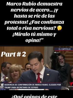 ¡No vas a creer lo que pasó en la audiencia de Marco Rubio! 😲 #MarcoRubio #Trump #Política #Protestas #Caos #Noticias #Viral #EEUU #Audiencia #Debate”