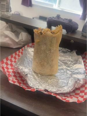 And I only took two bites so far. That’s a damn good burrito #burrito #peneloperoseadams #thickburritos