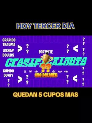 🔴📢📢📢 EN MINUTOS TERCER DIA DE CLASIFICATOTIAS QUEDAN 5 CUPOS MAS #coloraoplay #torneo #boricuagamer #ranked #fyp #fypシ #fortniteranked #fortniteclips #fortniterankedmode #fypgamingツ♡ #envivo🔴 #fortnitelive #FORYOU #PARATI #tiktokpartner #tiktokfortnite 