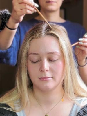 ASMR scalp scratching with wooden chopsticks and @skincarewithmorgan ❤️ #asmr #asmrrealperson #sensorymassage #asmrmassage #massage #relax #tingles #hairbrushing #hairplay 