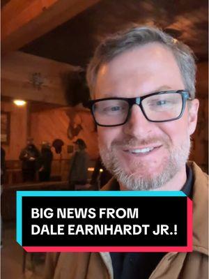 OK so big, big news from @Dale Earnhardt Jr and @JR Motorsports here! #NASCAR #Daytona500