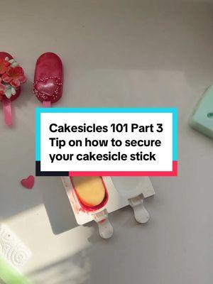 Part 3. Here’s a little tip on how to keep your cakesicle stick from falling off.  Leave some shave between the cake dough and your mold to insert the chocolate after inserting the stick. This creates a tight bond between both and prevents the stick from falling off #LIVEhighlights #TikTokLIVE #LIVE #cakesicletutorial #cakesicleclass #cakesicles #chocolatetreats 