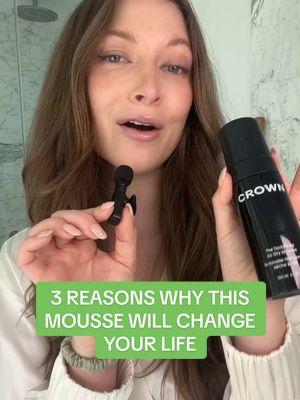 3 reasons why I love the @Crown Affair Texturizing Air Dry Mousse 〰️ an in depth substack about my air dry is going live tomorrow! Stay tuned 💚 #airdryjanuary #crownaffairairdry 