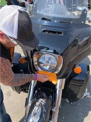 That’s it… Hunter’s Bug Kutter is all you need for a quick clean while you’re out riding.  #motorcycles #motorcycledetailing #bikedetailing #motorcyclesoftiktok #bikertok #bikers 