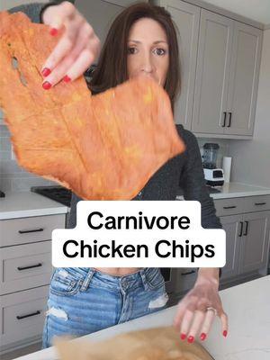 These 0-CARB CHICKEN CHIPS are the perfect high protein snack that just so happens to also be carnivore, keto, and paleo! They remind me of Dorrito's and certainly curb that crunch factor fix! Make them for game day or any day! Ingredients: 1 cup shredded chicken (pre-cooked) 2 eggs Taco seasoning to taste Method: Mix above ingredients, transfer onto a baking sheet lined with parchment paper and flatten out using another sheet of parchment paper (try to get it as thin as possible). Slice with a pizza cutter (this helps it cook faster and more evenly) and bake in the oven at 350 F for about 30 minutes or until crispy. *You may find that the edges bake faster than the middle and may need to remove the edges from the pan then continue baking the rest until fully crisp.  #superbowlsnacks #carnivoresncks #carnivorechips #ketochips #paleochips #paleodiet #carnivorediet #carnivorerecipes #lowcarbchips #lowcarb #lowcarbrecipes #gamedayeats #chickenchips #chicken #chips #ketochips #ketodiet #carnivore #proteinchips 